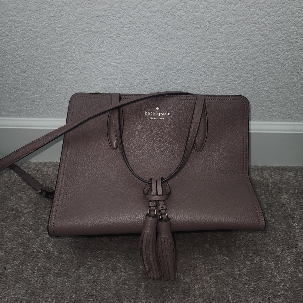 Kate Spade Taupe Bagwith Tassel